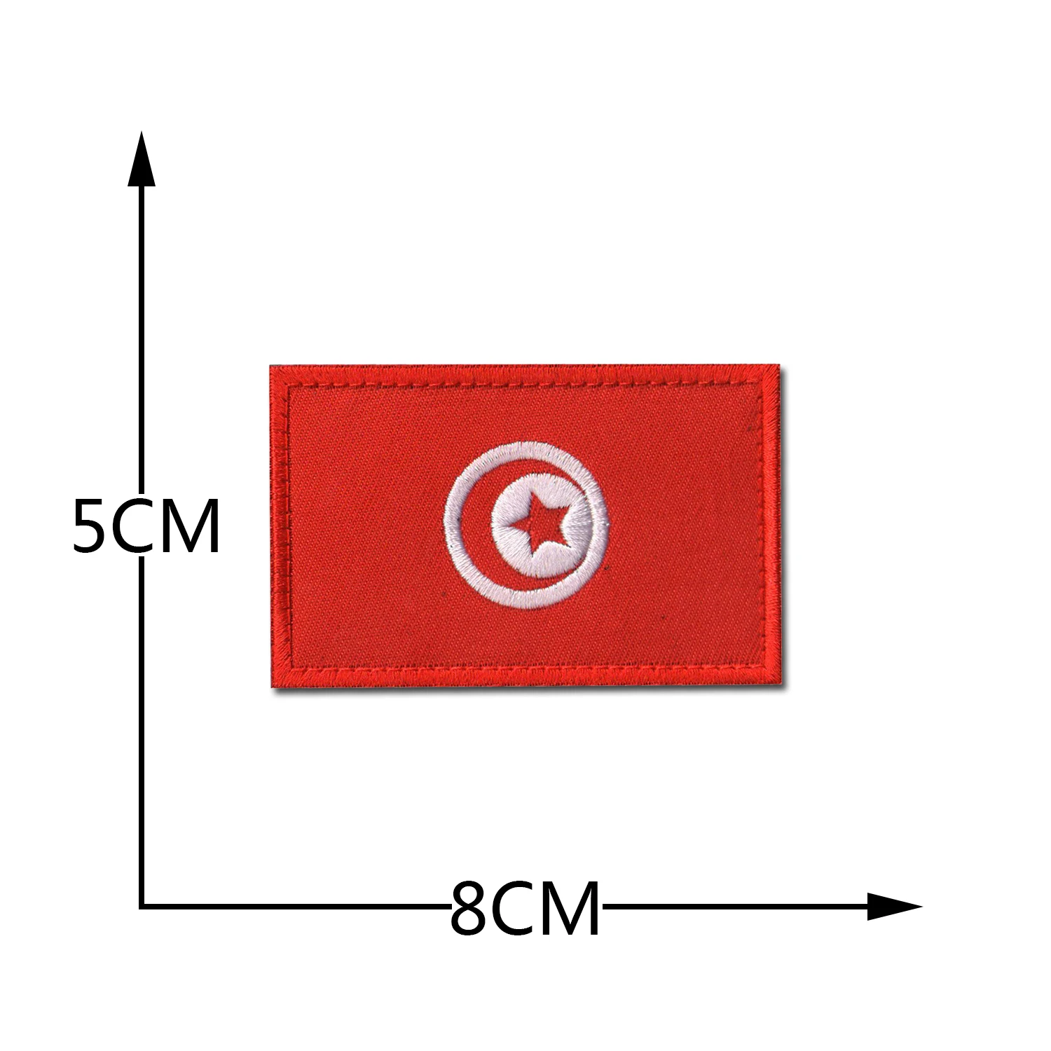 Factory Price African Flag Morale Badge Embroidery Hook and Loop Patch