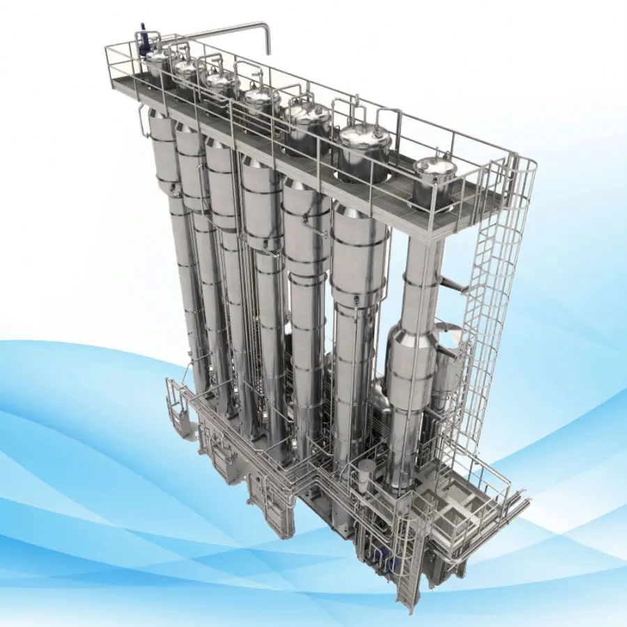 Extractive Distillation Equipment Vacuum 200L Single Effect Falling Film Evaporator