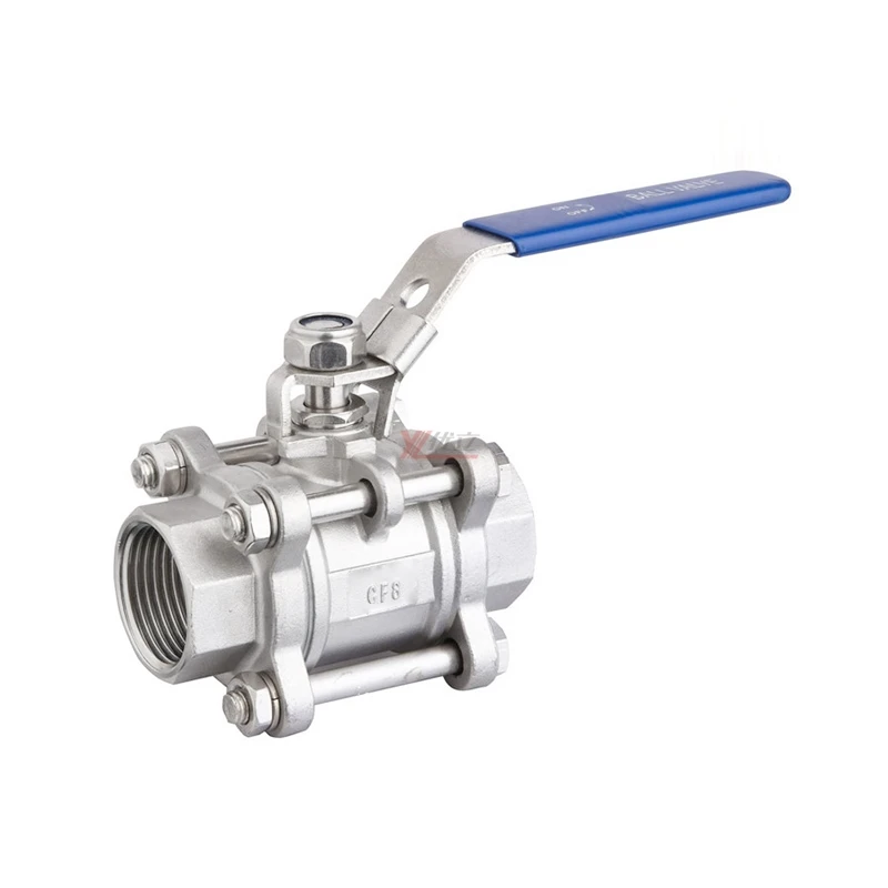 Высококачественная нержавеющая сталь RC NPT BSP 1000WOG 1 6 МПа 304 316 WCB с ручным замком 3 шт. резьбовой шаровой клапан