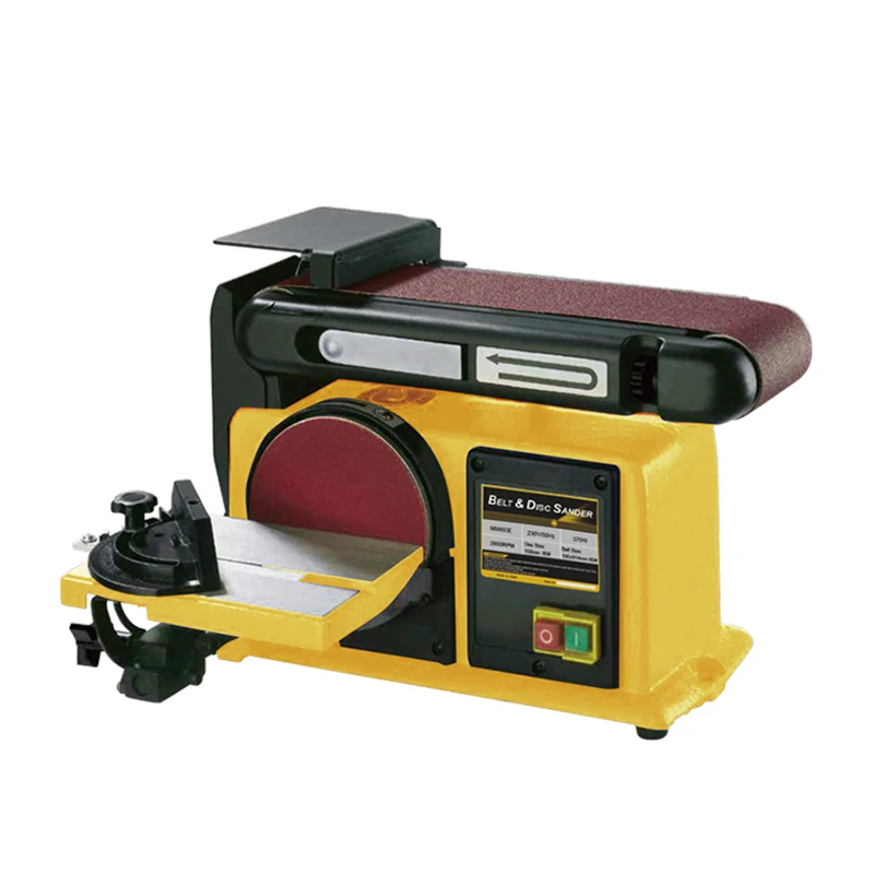 Woodworking horizontal roller Heavy duty bench belt grinding machines portable disc belt sander wood sanding machine