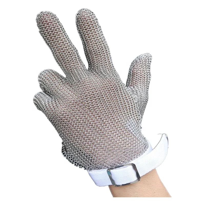 Stainless Steel Anti-Cutting resistant Gloves with Waterproof Function Wire Ring Slaughter Welding Glove for Industry Safety Use