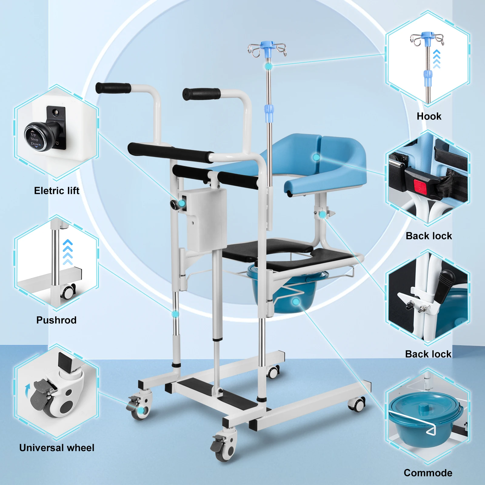 Wheelchair For Handicap Invalid Transfer Lift Handicapped Wheelchair