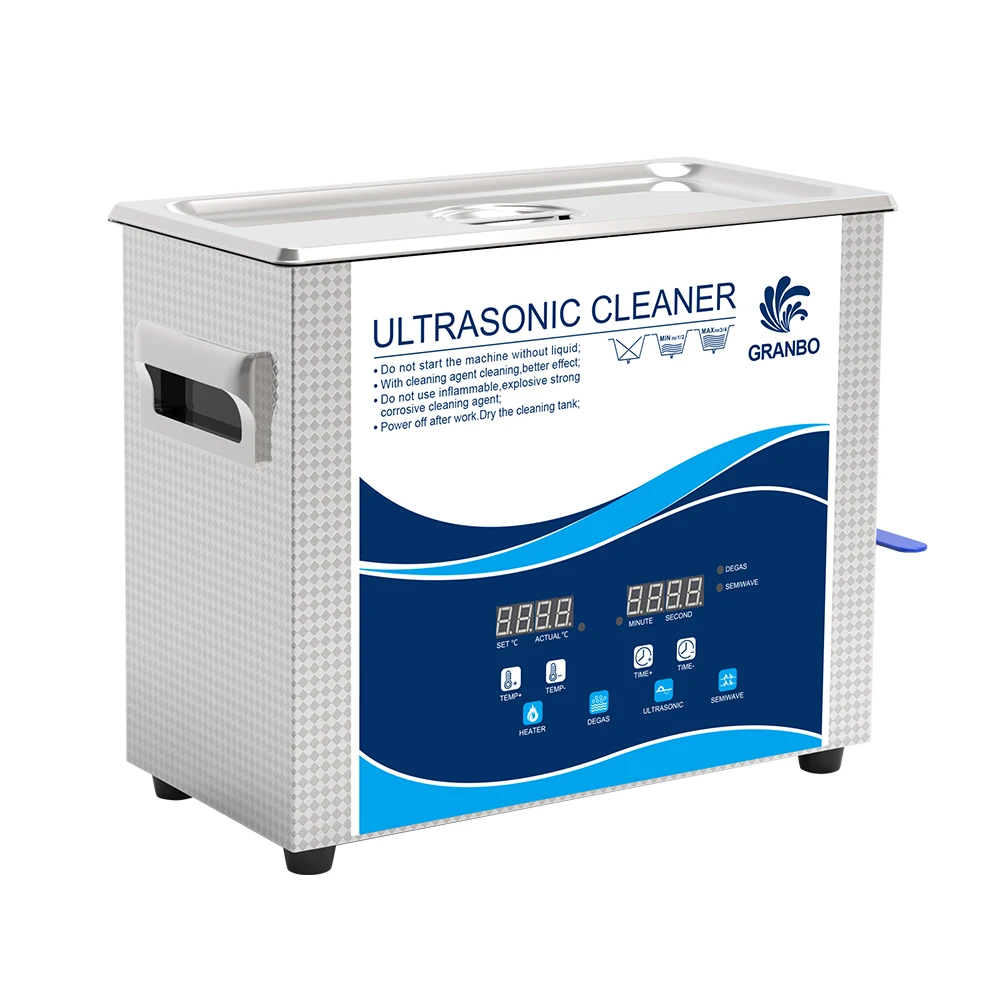 6.5L Intelligent Time Heater Control Professional with Basket Jewelry Ultrasonic Cleaner PCB Circuit Board with Degas Semiwave