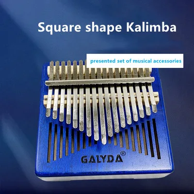 gradient color Kalimba stock mahogany wooden musical instruments gift colorful Kalimba thumb piano kalimba 17 keys