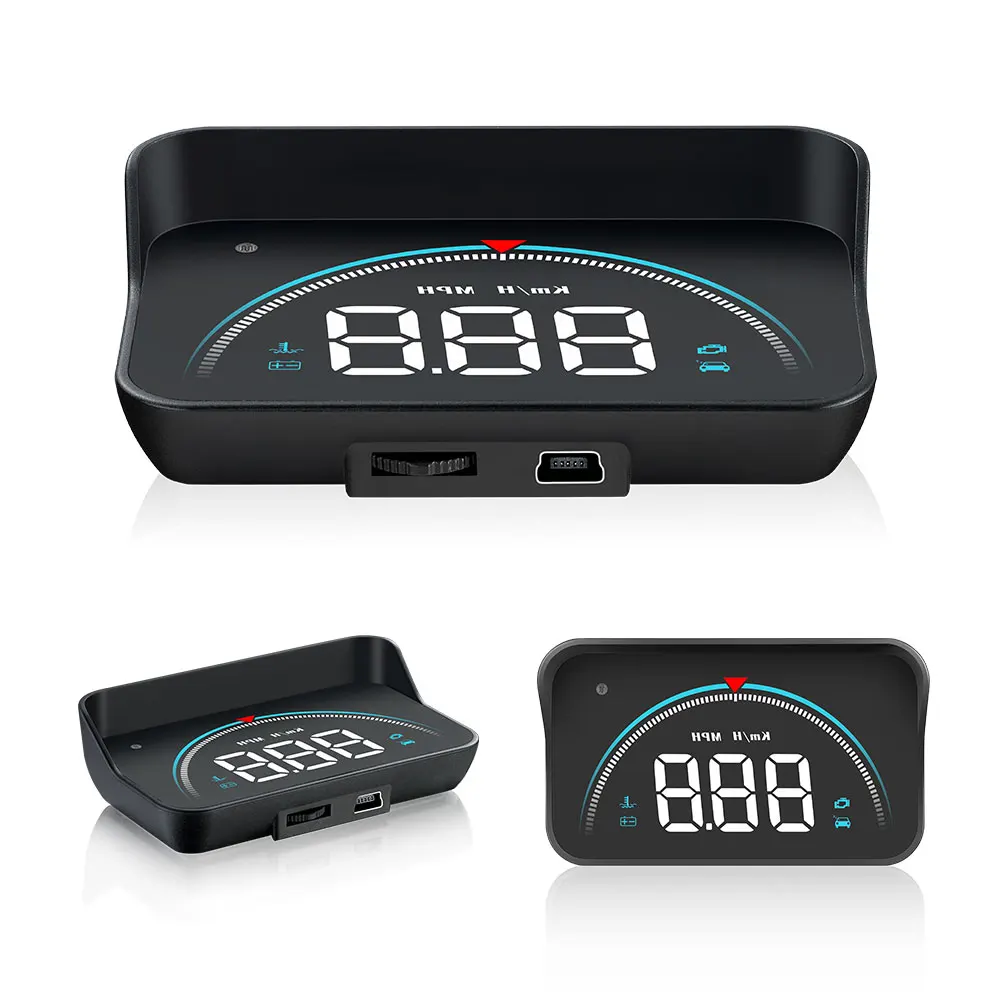 M8 Car Hud factory  OBD2  Head up Display for All Vehicles Speedometer Windshield Projector Overspeed Warning System