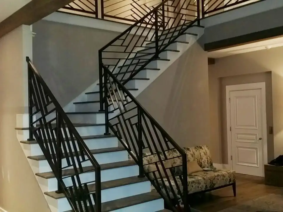Aluminum telescopic ladder stairs stair light step glass railing prices