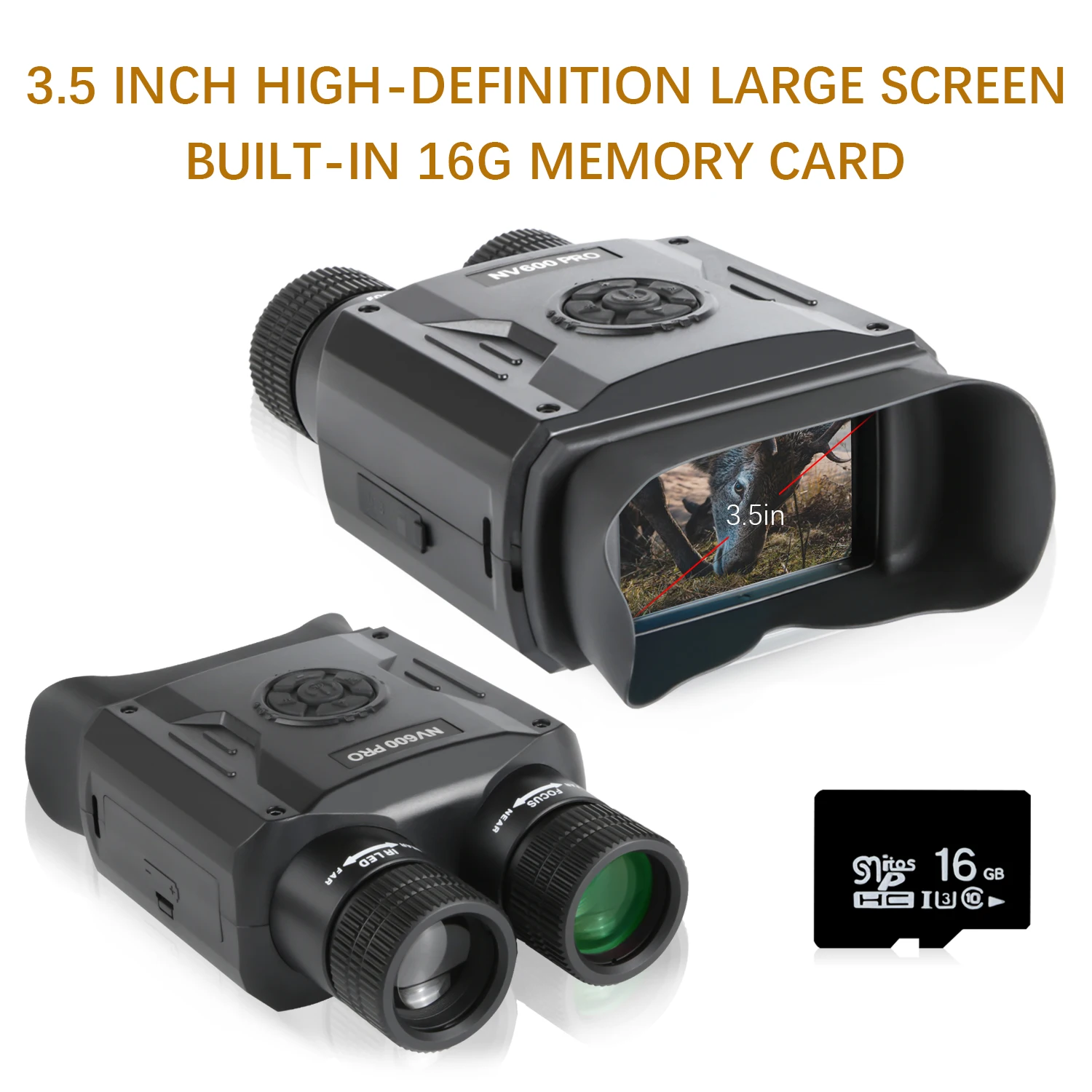 T-EAGLE NV600 PRO Black  Binocular Infrared Camera Digital Night Vision