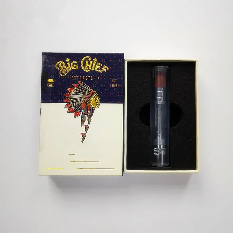
Factory Wholesale Big Chief Vape Cartridge Cbd 510 Atomizer Wood Tips With Packaging Box Fast Shipping 