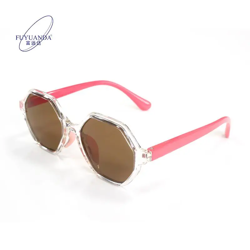 2024 TR90 Frame Children sunglasses polarized Sunglasses UV400 High Quality Blue Red Square Sport Sunglasses River Blending