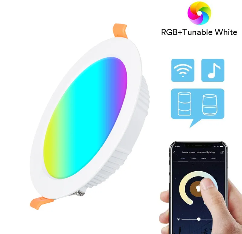 5 Вт 10 18 RGB потолочный светильник светодиодный цветной с дистанционным управлением для регулировки утопленный прожектор