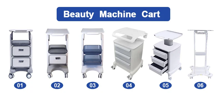 Stainless steel salon trolley beauty carts for nail equipment/ tools storage hair trolley