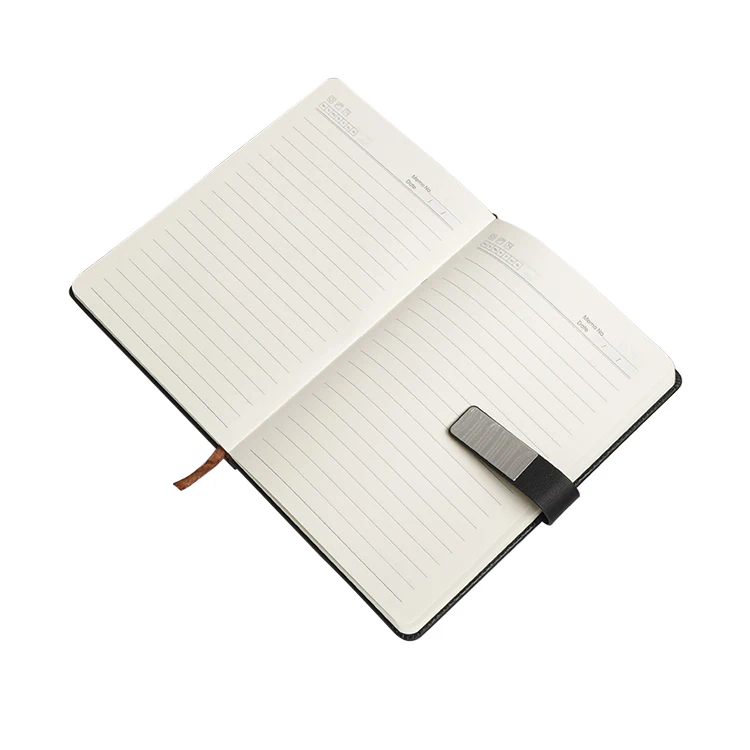 Promotional School Customized Gift for Student Embossed  Paper Diary Journal With Hardcover Custom Logo Leatherette Notebook