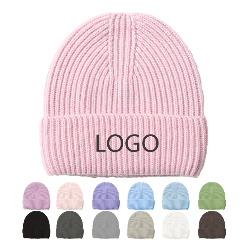 Factory Price Unisex Women Men Satin-lined-beanie Thick Wool Satin Hat for Women Knitted Beanies with Silk Lining Inside