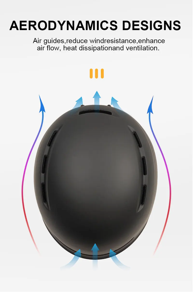 Yoloon nice fit ski helmet Winter Outdoor Sports Helmet For Protection For Skiing Safety Ski Snow Snowboard Helmet