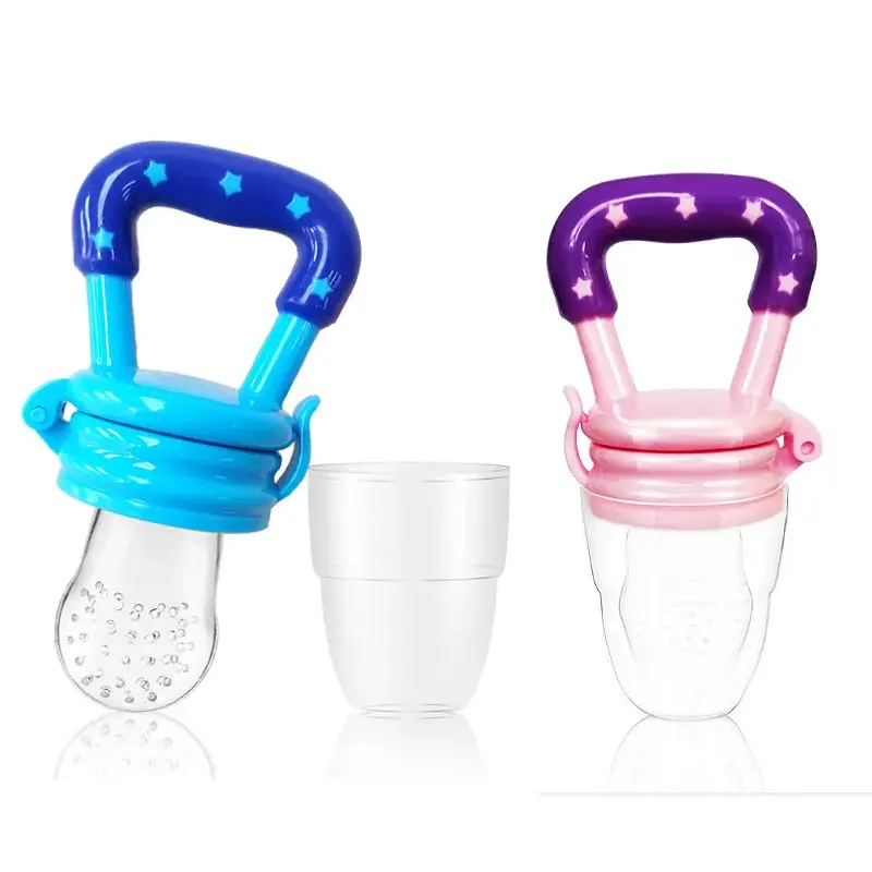 Wholesale  Infant Pacifier Feeder Silicone Baby Fruit Nibbler with Pacifier Holder for Kids Foodie