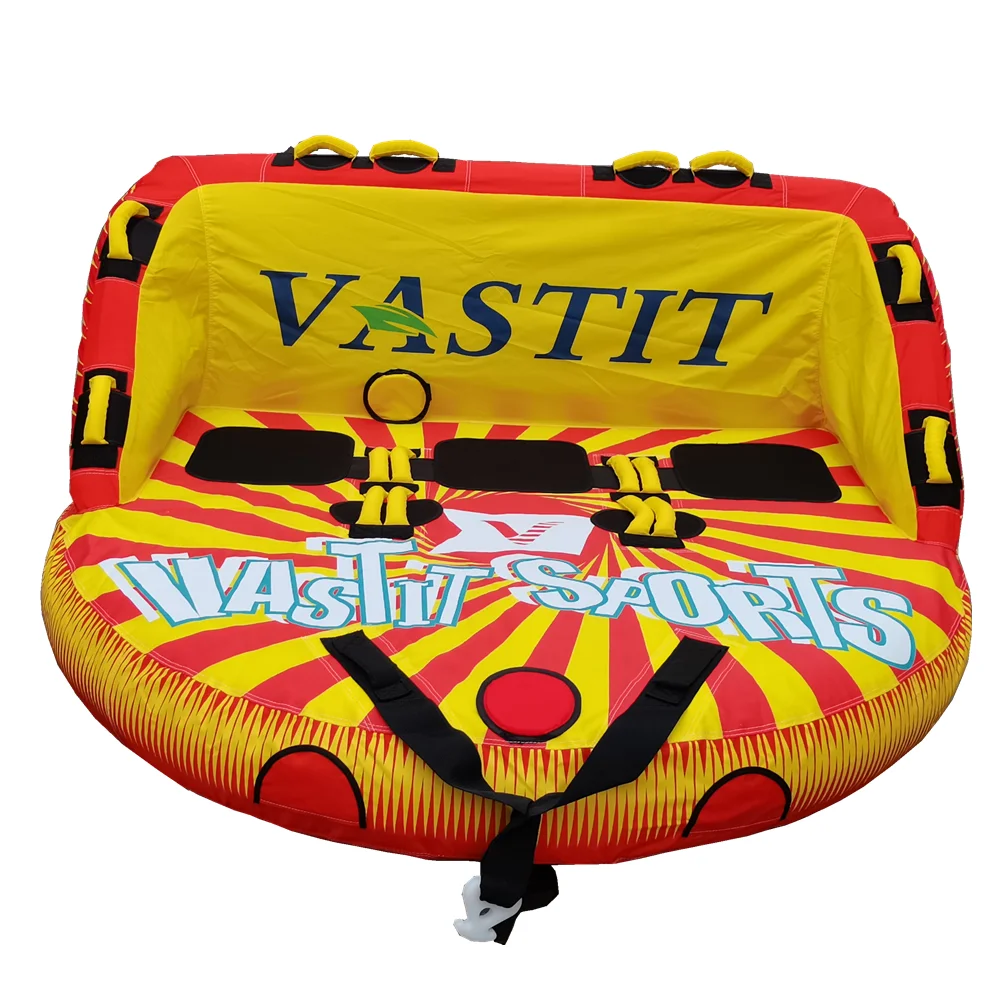 PVC 3 Person Inflatable Towable Tube Sofa for Ski Water Sport