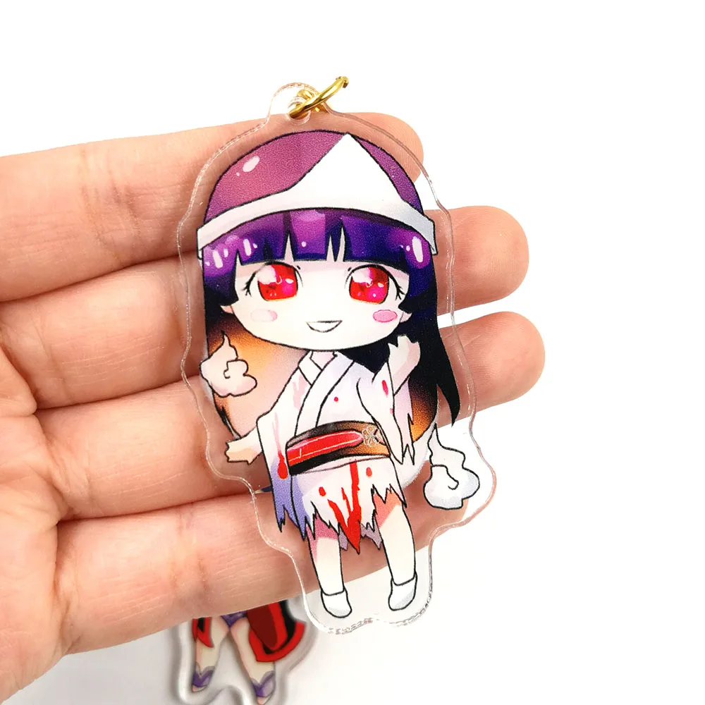 Custom Transparent Laser Cutting Anime Character Acrylic Plastic Keychain Charms