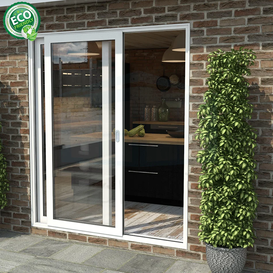 Modern Aluminum Glass Mosquito Net Sliding Patio Screen Doors