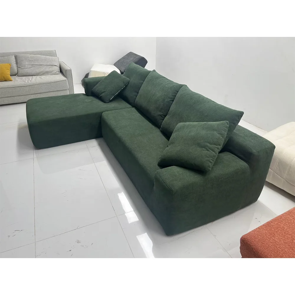 High Quality Luxury Modern Custom Fabric White High Density Sponge Compress Sofa For Home Living Room Furniture Office Couch