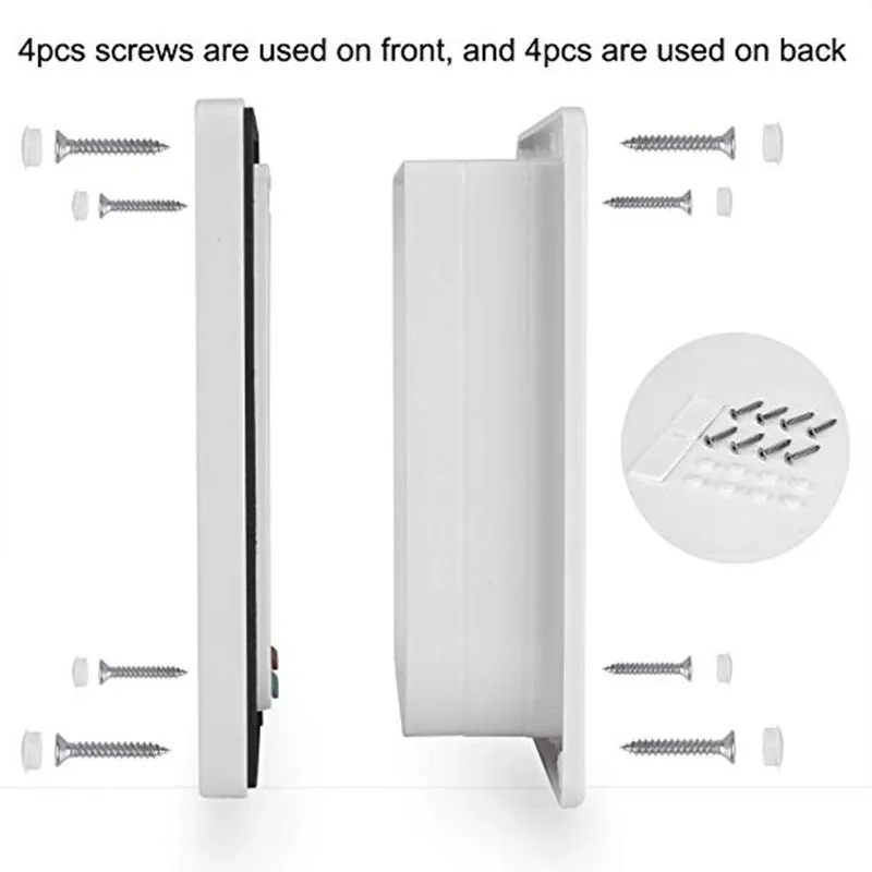 Dog Cat Flap Door with 4 Way Security Lock gate door for Dog Cats Kitten ABS Plastic clear window