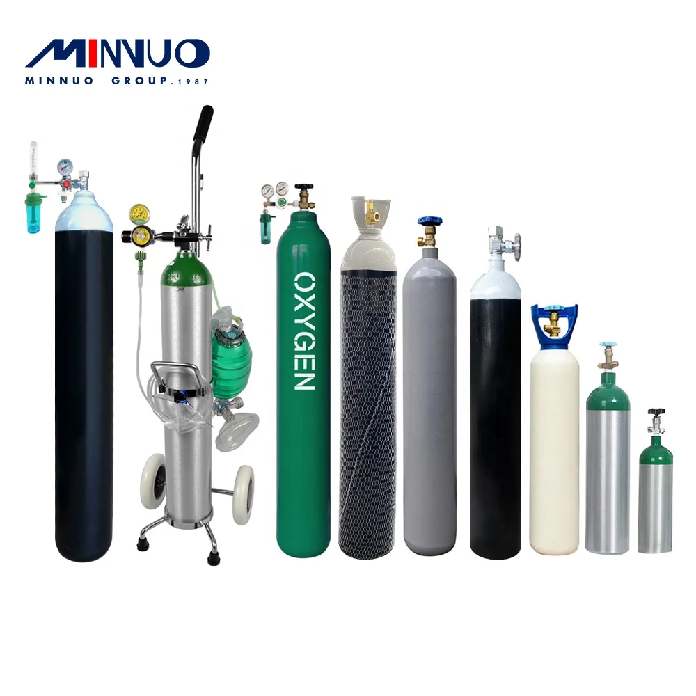 Good quality Minnuo hospital portable medical oxygen cylinder price cheap hot sale in Mexico Ecuador Peru Honduras India