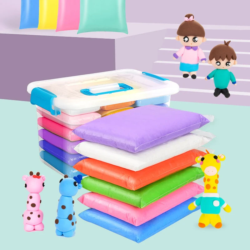 high quality soft air dry clay 500/bag super soft clay children DIY handicraft gift  Ultralight Clay