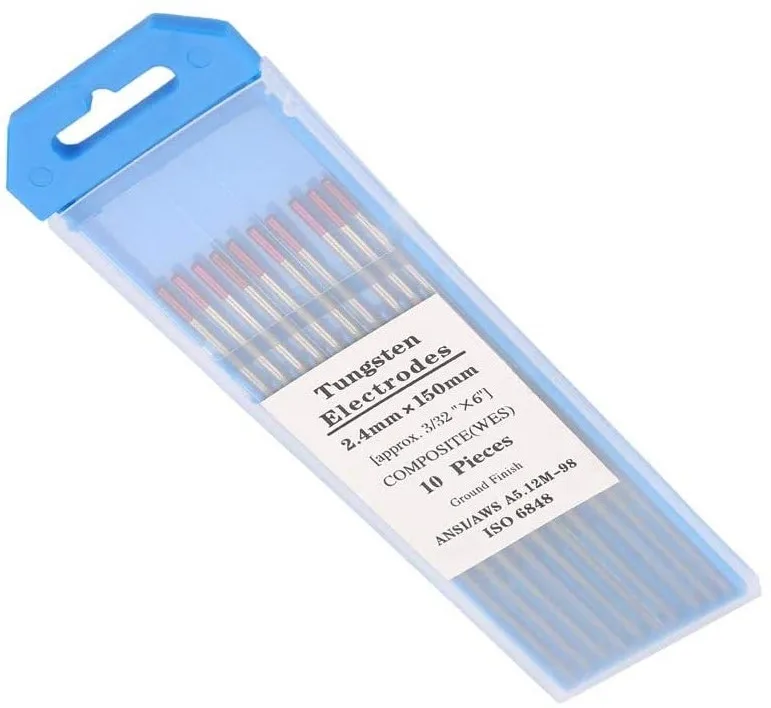 WES Purple Tungsten Electrodes Composite Tungsten TIG Welding Accessories 2.4mm*150mm