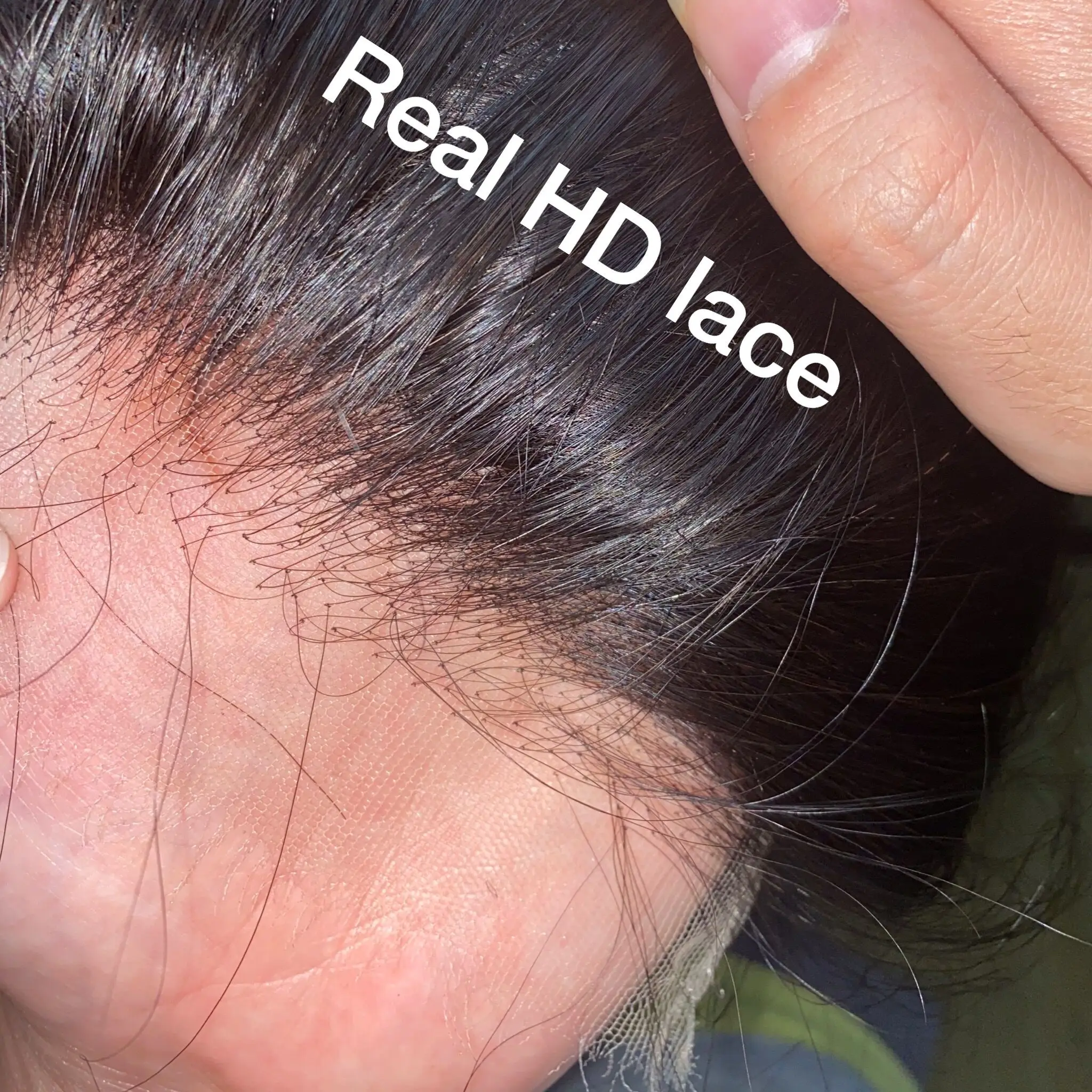 Free sample Transparent HD Lace Frontal, Ear to Ear Swiss Lace Frontal with Baby Hair Film HD Transparent Swiss Lace Frontal