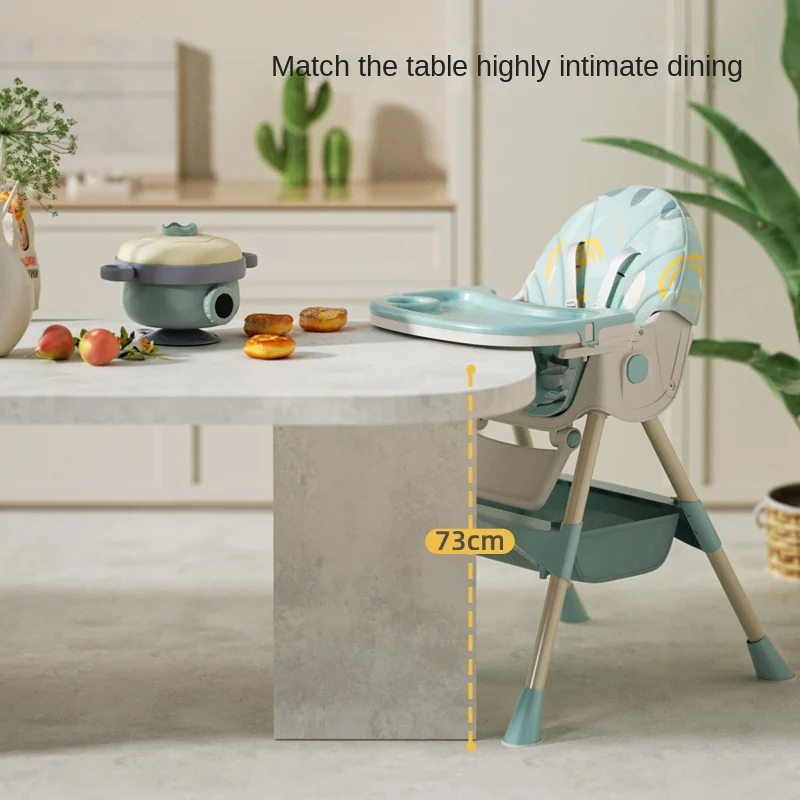 3 In 1 Foldable Portable High Dining Baby Kids Feeding Chair Dining Adjustable Baby Highchair