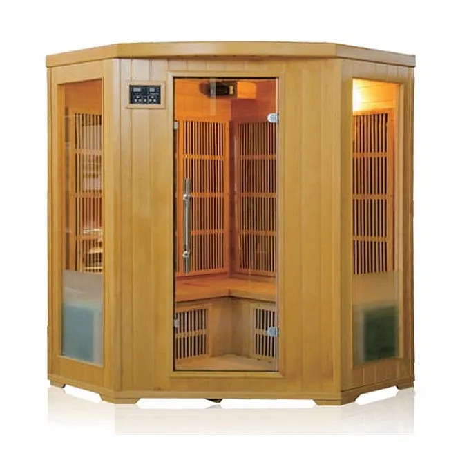 2019 New design carbon heater corner dry saunas infrared sauna therapy