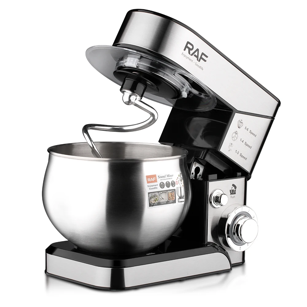 home mixing machine egg beater dough whisk 6.8L household mixer cake kitchen stand mixer