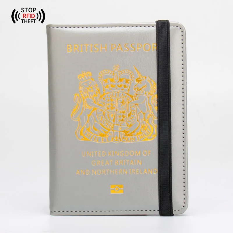 RFID Protection Passport Holder Cover For Travel Multi-function PU Leather passport case Travel passport Wallet Custom Logo