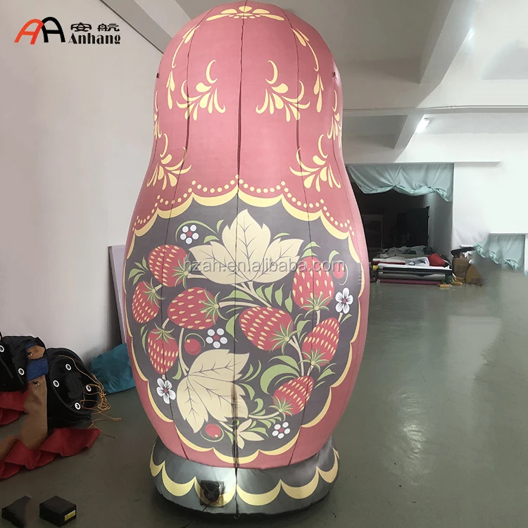 Advertising Cute Inflatable Art Cartoon Inflatable Russian Doll For Decoration
