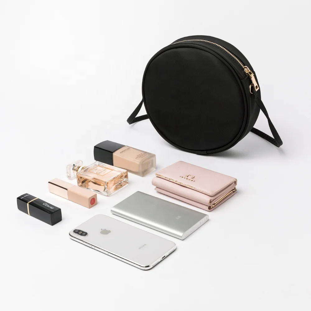 Round Crossbody Wallet, Fashion Circle Crossbody Purse Clutch Handbag-YONBEN Ready to ship RTS