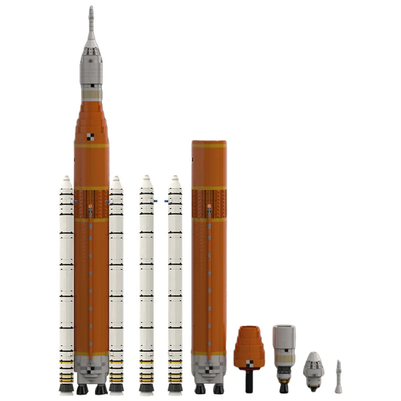 MOC-28893 Space Launch System SLS Rocket (1:110 Saturn V scale) 10341 2392pcs/set Building Blocks Set Bricks Toy Gifts