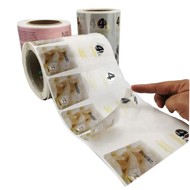 Arresting waterproof vinyl glossy laminated industrial product printing labels