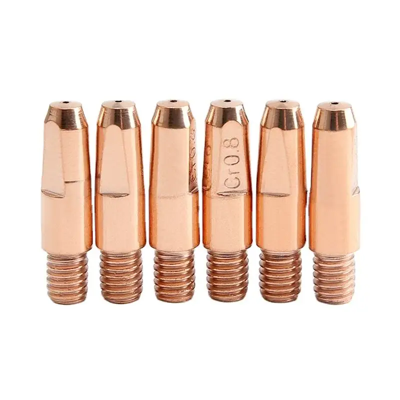 High Durability ESAB Conductive Tip Chromium Zirconium Copper 405 Welding Gun Wire Guide Tip Welding Gun Nozzle