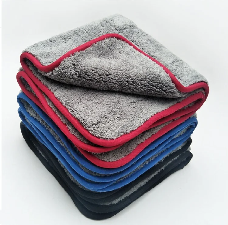 2022 hot-selling microfiber car towel car wash towel rag thickened absorbent double-sided cleaning towel soft
