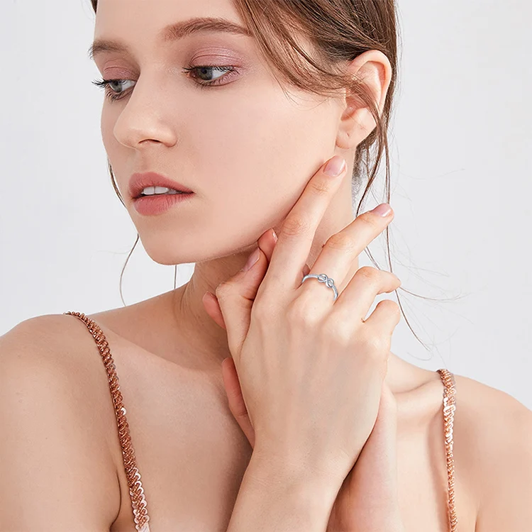 fashion  promise ring 925 sterling silver promise rings women