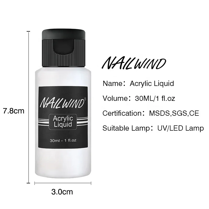  NAILWIND oem индивидуальная фирменная торговая марка для маникюрного салона акриловая Порошковая система акриловый порошок и жидкий ногтей оптовой