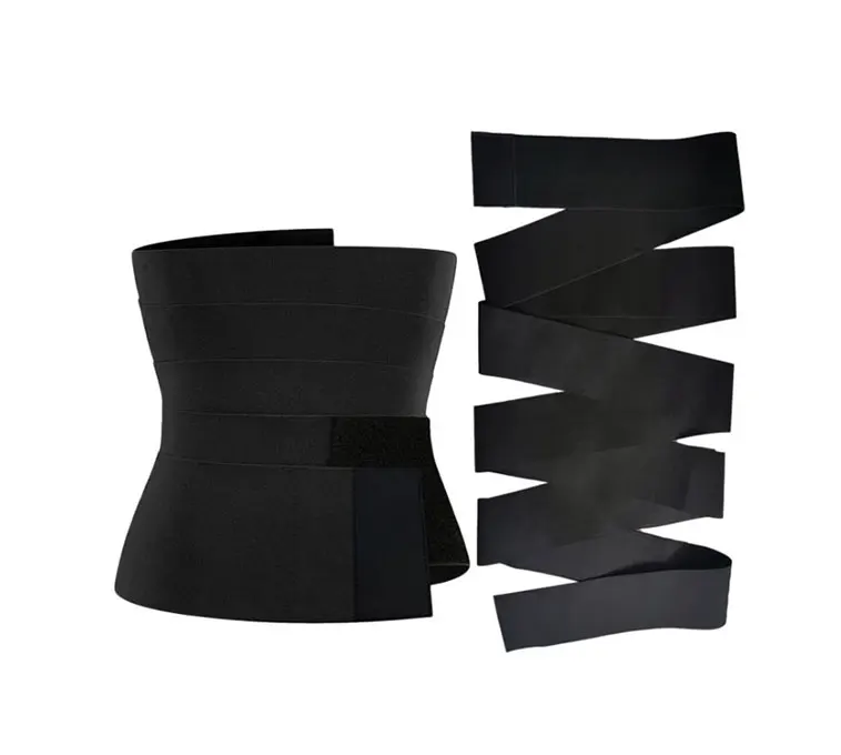 snatch me up bandage sweat wrap tummy belly stomach waist band trainer trimmer belt for