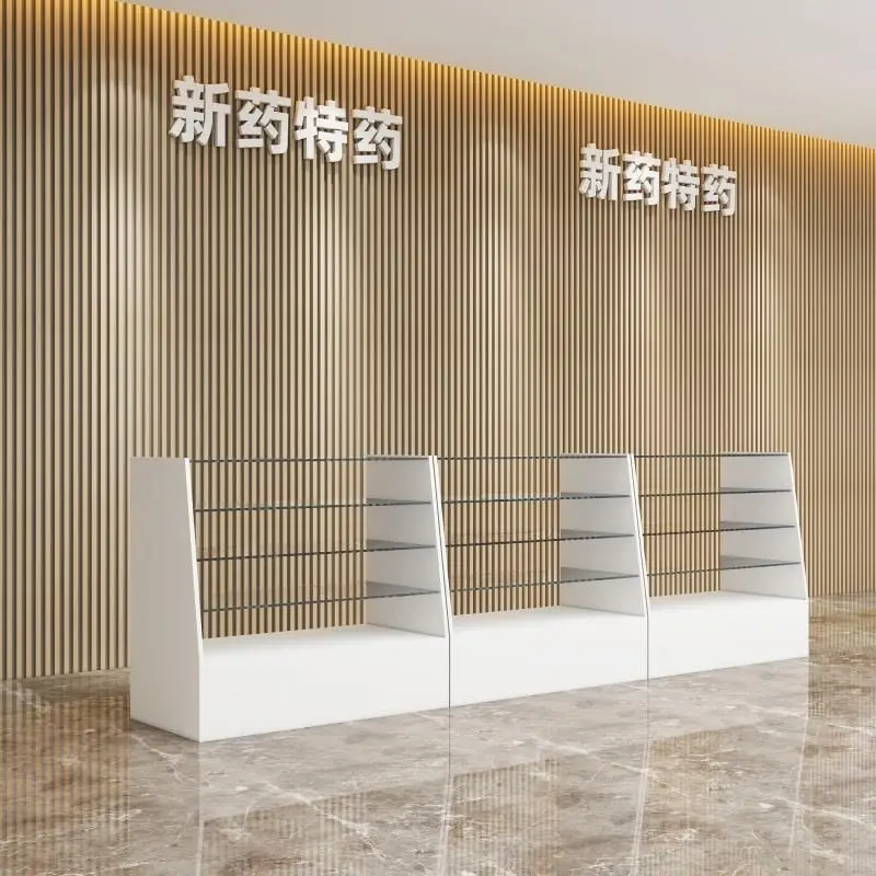 Drugstore Medicine Furniture Design Smoke Shop ShowCase Display Glass Wood Tobacco Hookah showcases glass display for tobacco