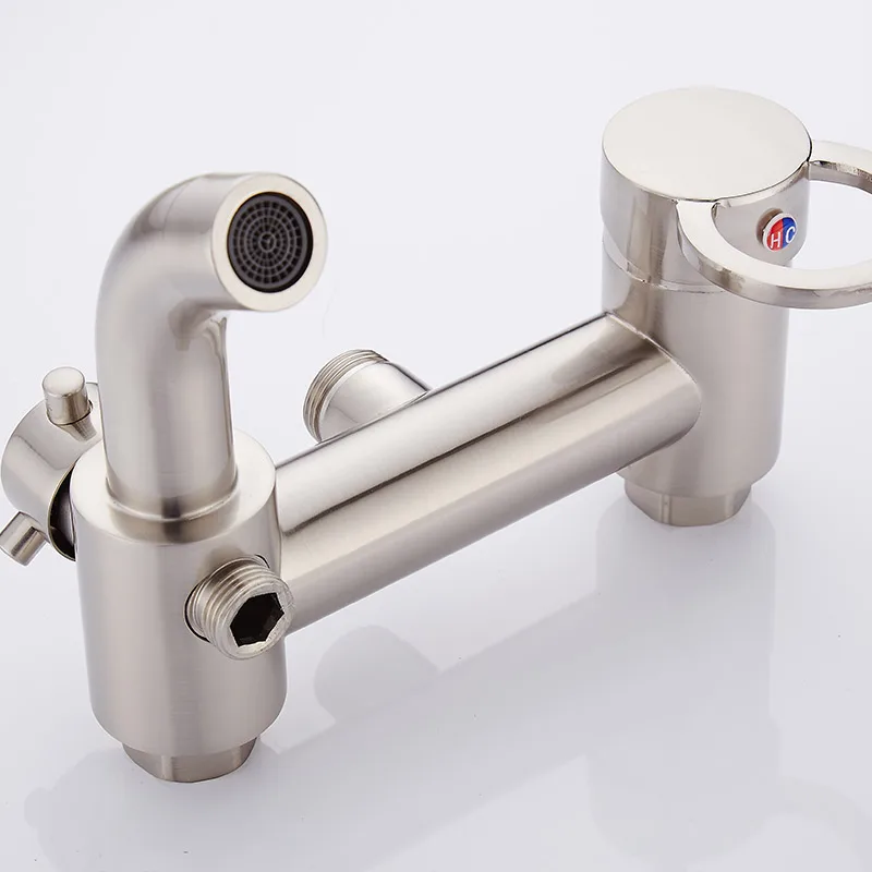 Factory price wall mounted bath shower faucet set hot cold mixer rain shower set