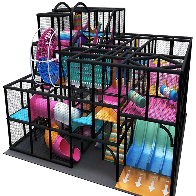 Kids indoor equipment maze playground soft play children indoor amusement playgrounds