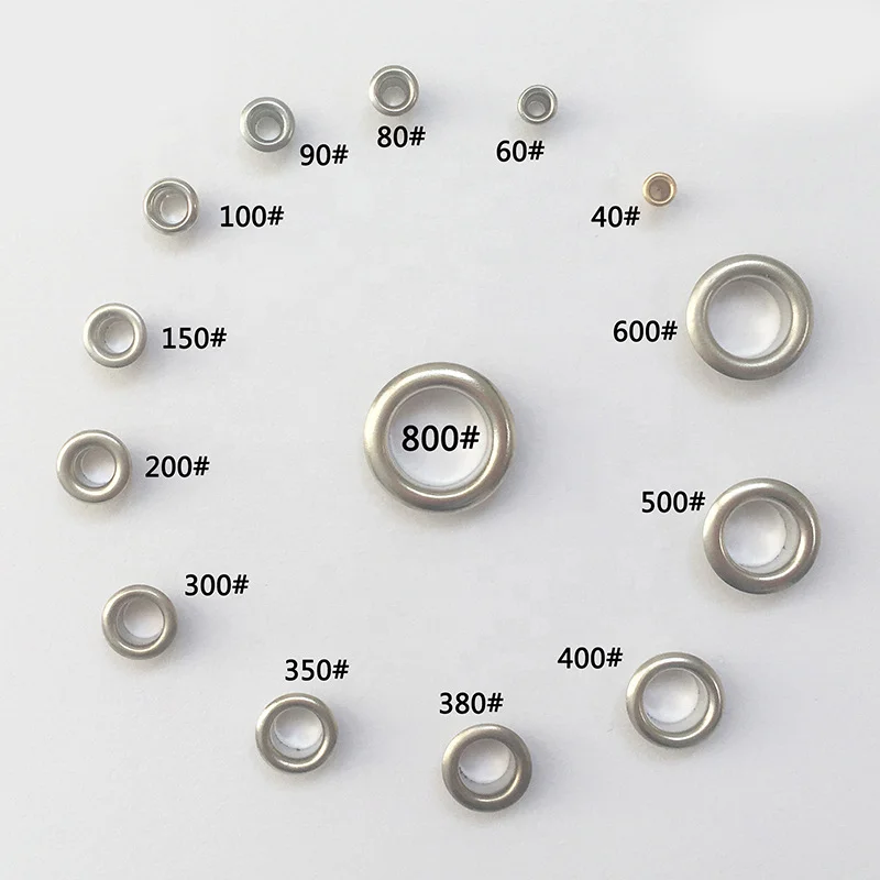 Factory custom hollow eyelets for car truck tarpaulin canvas metal air eyelets stainless steel metal grommets clothing eyelets