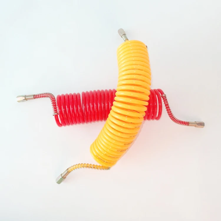 China Supplier Factory High Quality PA12 Nylon 30 Turns Coil Spring Air Pneumatic Brake Lines Hose For Truck