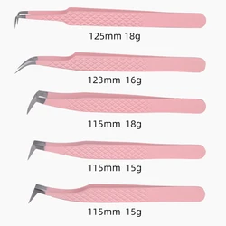 Russian Volume Stainless Steel Pointed Volume Eyelash Extension Tweezers High Quality