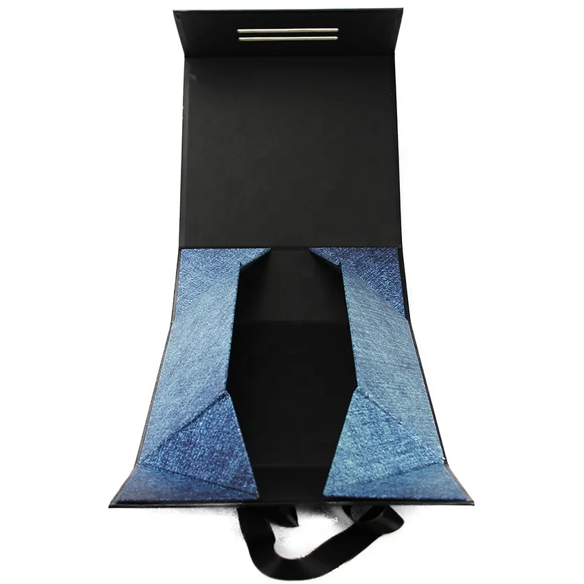 Custom Packaging&Printing Service Small Rigid Cardboard Suitcase Shaped Gift Boxes With Magnet Closure And Ribbon Handle