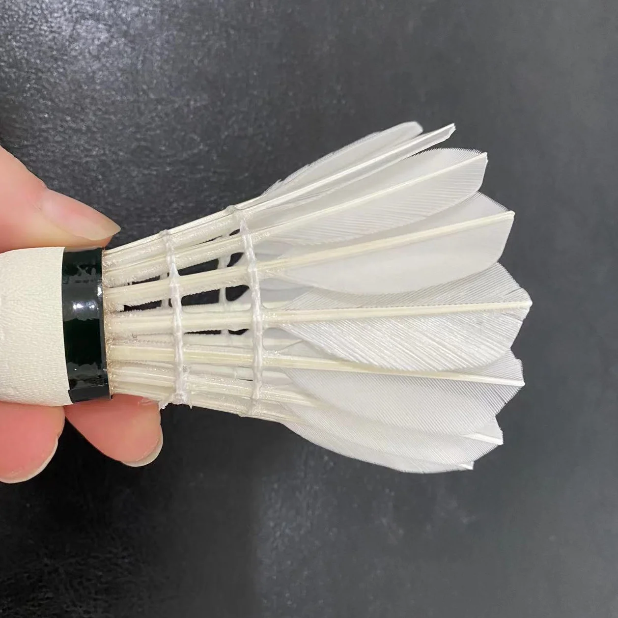 Воланты для бадминтона lingmei 90 Pro из натуральной пробки класса А гусиное перо для международного турнира