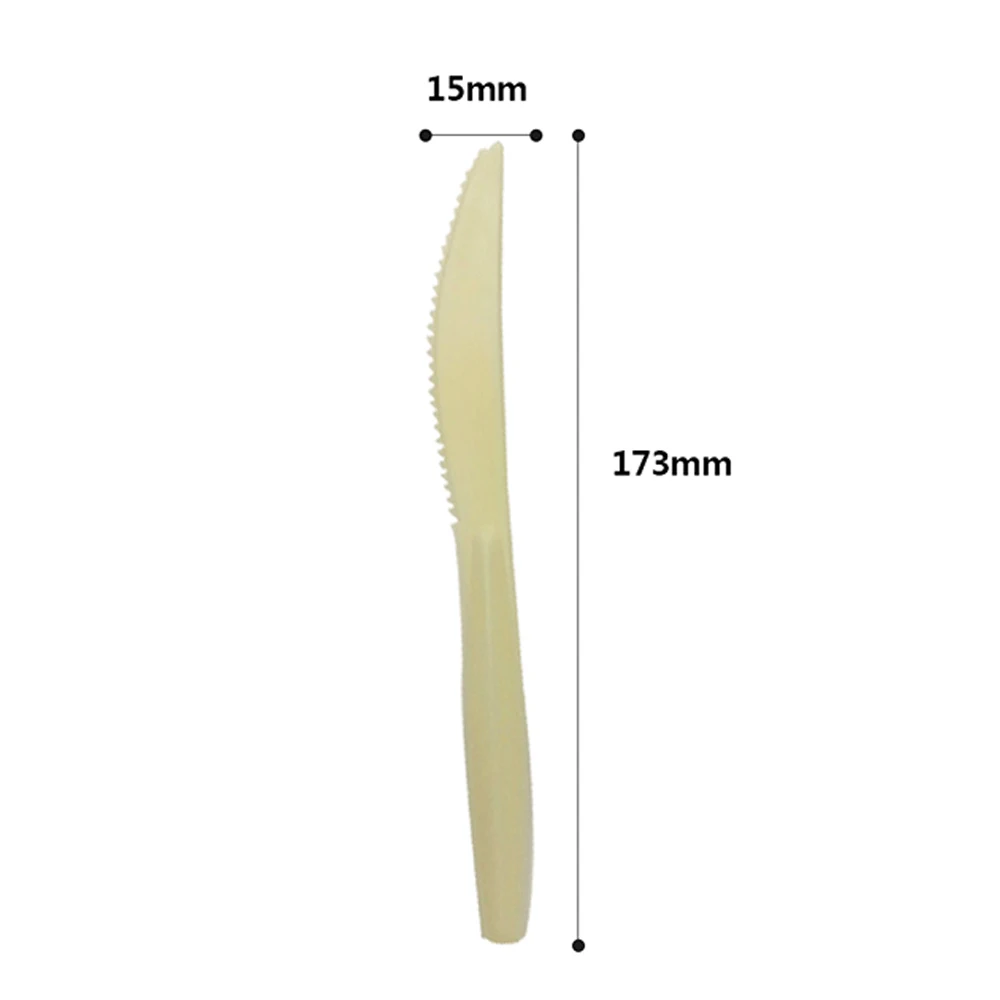 Wholesale Cornstarch Biodegradable Disposable Cutlery Biodegradable Cornstarch Knife